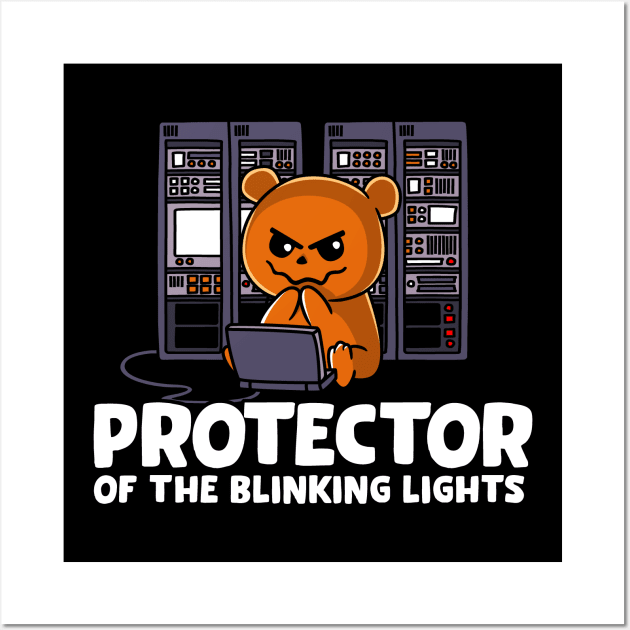 Protector of the Blinking Lights Networking Wall Art by NerdShizzle